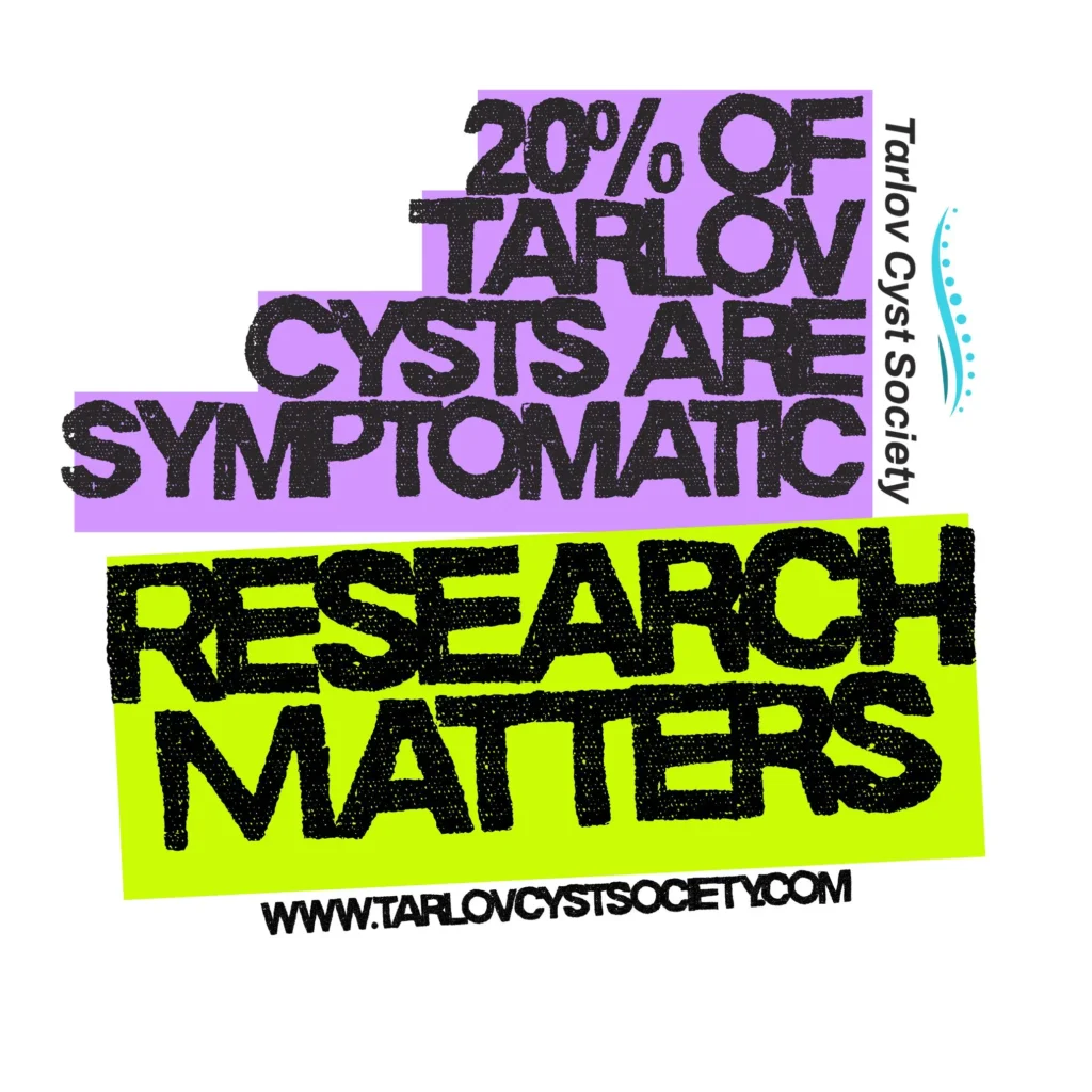 20%of TC's With Logo 20% of Tarlov Cysts are symptomatic - Research Matters - sticker Graphic